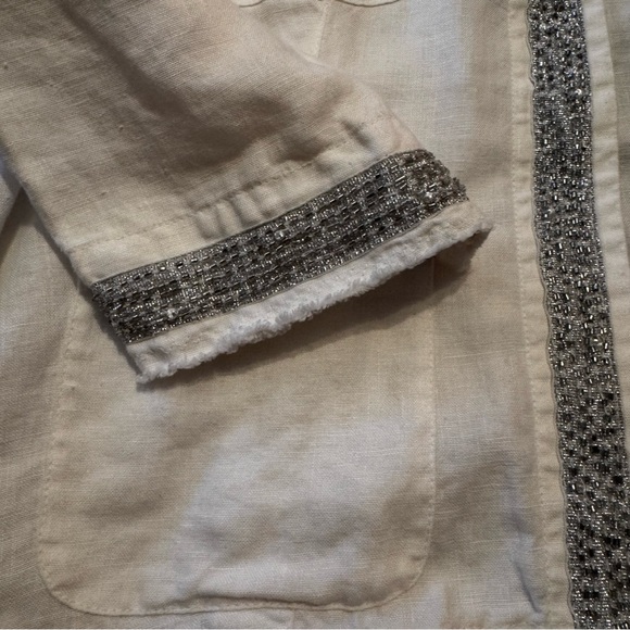 Chico's White and silver Women's Blazer - Picture 6 of 12